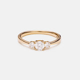 Trilogy lab grown diamond ring 14k gold