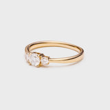 Trilogy lab grown diamond ring 14k gold