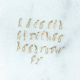 Letter charm twisted 9K