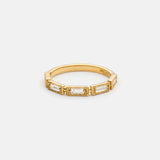 Marie brand baguette diamonds 14k gold
