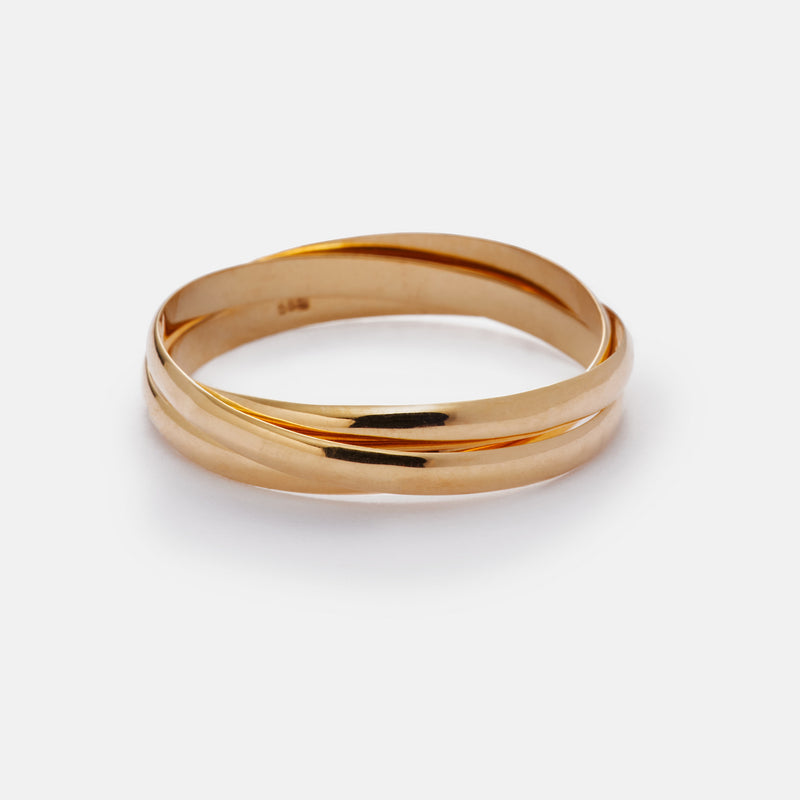 3 voor 1 ring 14k goud