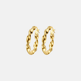 Twisted Hoops Earrings 14k gold