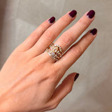 Aria ring 18 carat diamonds cluster ring