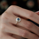 Douwe natural diamond bezel 14k gold ring