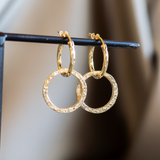 Circle of empower earrings 14k gold