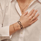 MP tricolor forever bracelet green 14k gold
