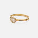 Eleanore ring 18 carat halo with diamonds