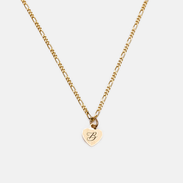 Signature heart pendant 14k gold