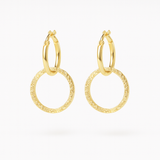 Circle of empower earrings 14k gold