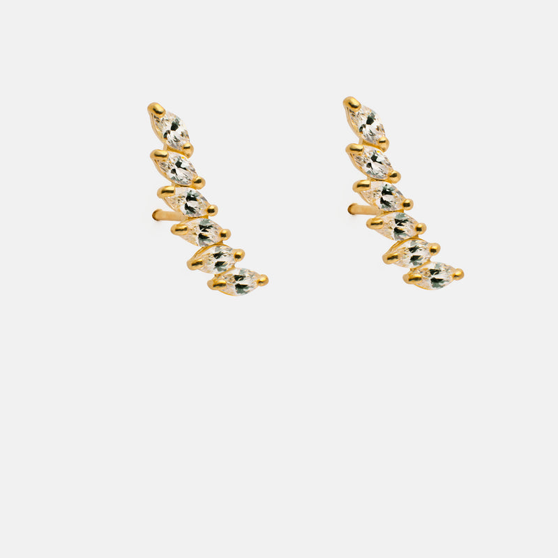 Statement leaf earrings 9 carat