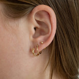 Bold earrings 14k gold
