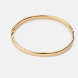 Oval bangle bracelet 14k gold