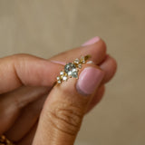 Aria ring 18 karaat diamanten clusterring