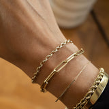 Anchor bracelet 14k gold