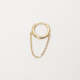 Singular Melanie Pigeaud chain hoops earring in 9k gold