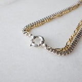 Gold silver fierce necklace