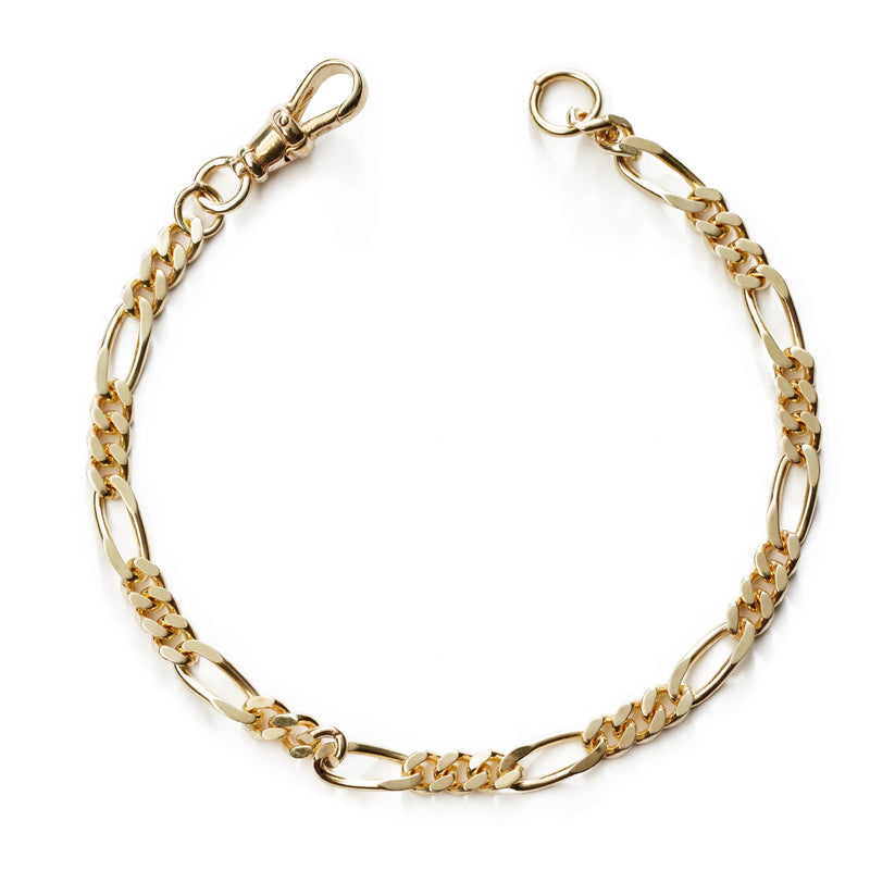No.4 Key Connector 14k gold plated bracelet by Melanie Pigeaud